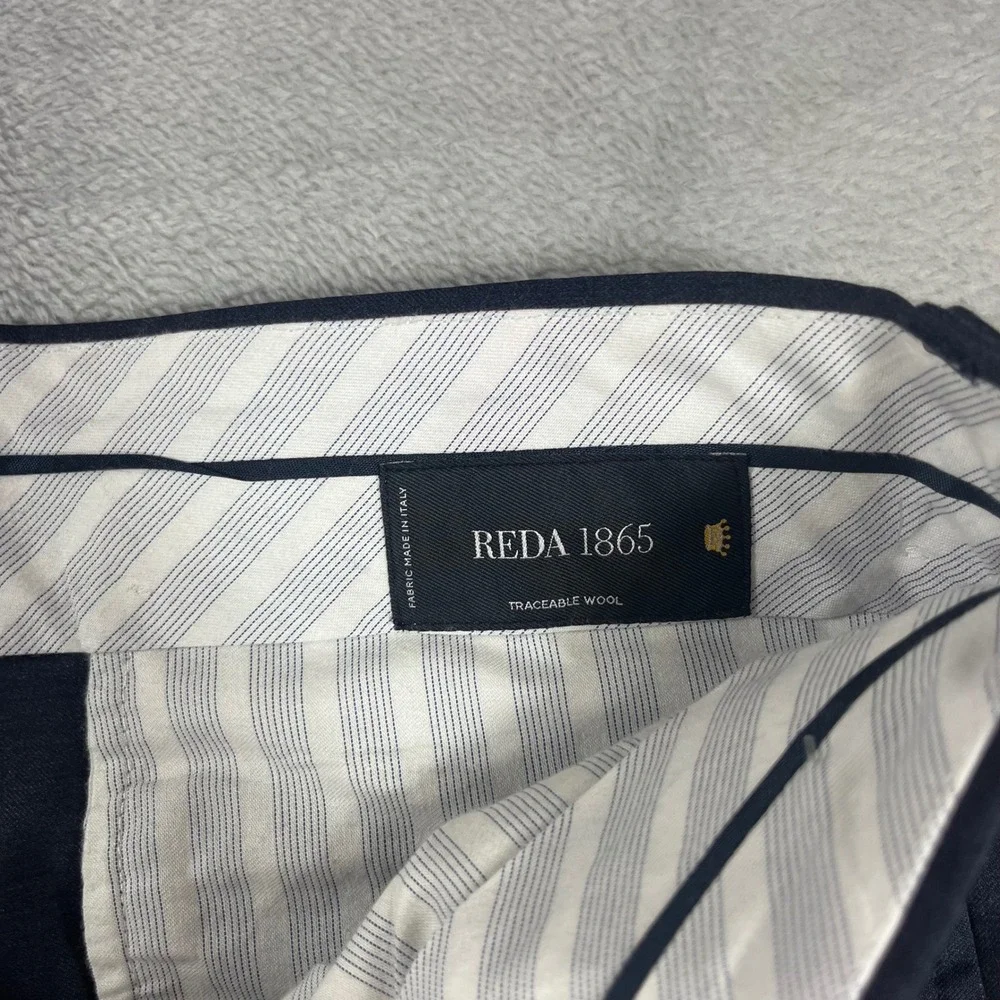 Brooks Brothers 1818 Classic Mens Navy Reda 1865 Italian Wool Dress Pants 38x30